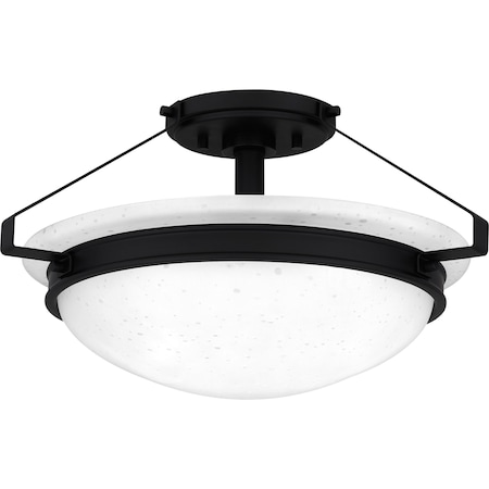 Quoizel Semi-Flush Mount Semi Flush 2 Lights Matte Black QSF5581MBK